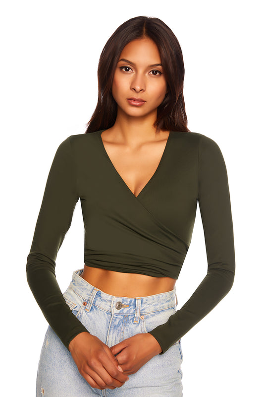 crop wrap top